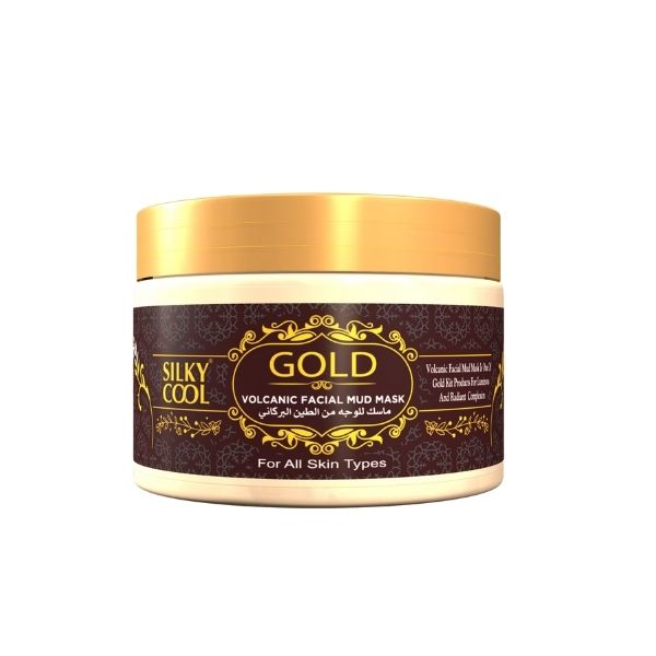SILKY COOL GOLD FACIAL VOLCANIC MUD MASK - 350 ML